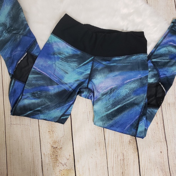 RBX Pants - RBX Medium Galaxy Sheer Panel Workout Leggings